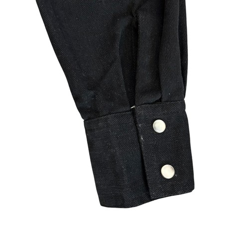 Giacca e pantaloni denim vintage anni 70 DOTTI DIDIT ricamati rosa nero perla snap glam - Foto 10 di 24