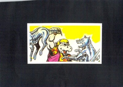 Y6730 TMNT Ninja Turtles card #9 Hippy Hippos vs Wolves