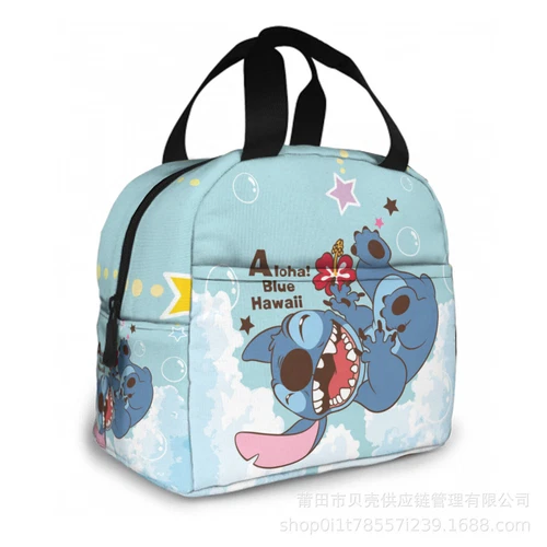 Lilo Stitch Cartoon Galaxy Lunch Bag Insulated Student Snack Picnic Xmas Gift AU - Picture 18 of 55