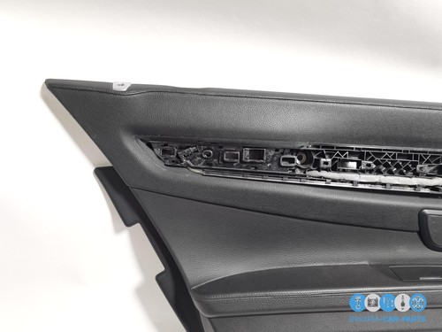 Original BMW F01 F04 Door Panel Leather Rear Left Black 9161125 Sch - Picture 8 of 10