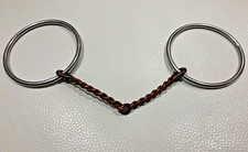 REINSMAN Light Loose Ring Snaffle Horse Bit w/ 5 Inch Twisted Wire Copper Mouth