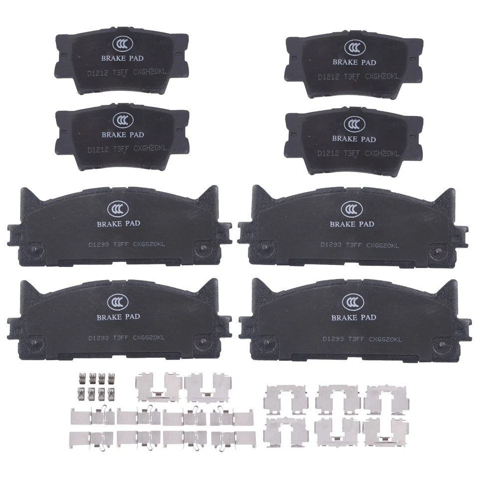 Pastillas de freno delanteras traseras de cerámica para Toyota Avalon Camry Lexus ES350 ES300h 07-18 Foto 2 de 4