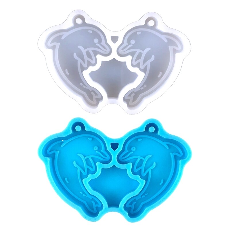 Dolphin Silicone Mold for Resin Jewelry DIY Craft Pendants