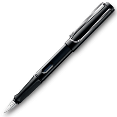 Lamy Safari Fountain Pen - Shiny Black - Fine Point - L19BKF Brand New in Box