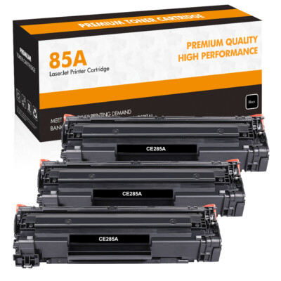 3pk CE285A Black Ink Toner for HP 85A LaserJet Pro P1102 P1102w M1212nf M1217nfw