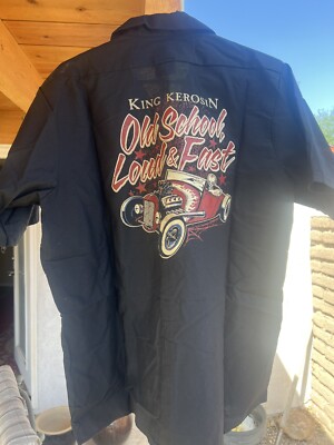 King Kerosin  -  Button Up Work Shirt Old School Loud And Fast