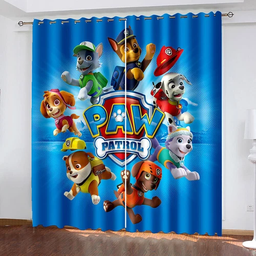 Tende oscuranti termiche spesse stampa 3D PAW Patrol per bambini anello con occhielli regalo superiore Regno Unito - Foto 42 di 50