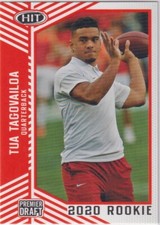 2020 Sage Hit Premier Draft #13 Tua Tagovailoa Orange ROOKIE CARD DOLPHINS