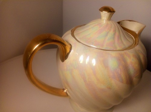 Vintage Sadler Teapot set- Cream Lustre Art Deco- 4 Items- Beautiful Rare GC - Picture 9 of 16