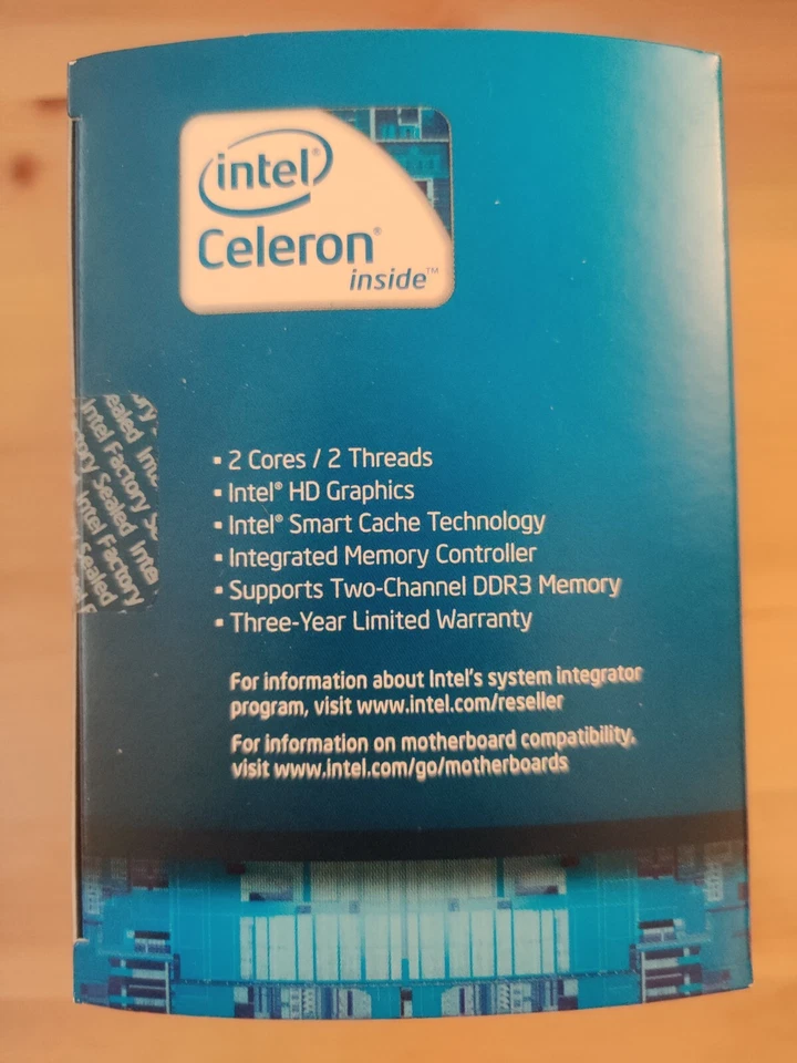 New Intel Celeron Dual-Core G550 LGA 1155 2.6GHz 2MB cache Desktop CPU SR061 - Image 4 of 4