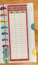 Christmas Budget Savings Tracker Dashboard 4 use w Skinny Classic Happy Planner~
