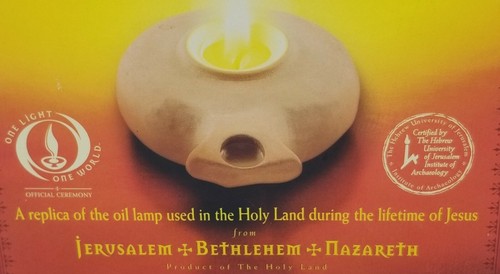 One Light One World Official Ceremony Holy Land Replica Oil Lamp / Open Box - Afbeelding 6 van 10
