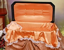 Newnak's Medium 24" Deluxe Pet Casket Black/Gold