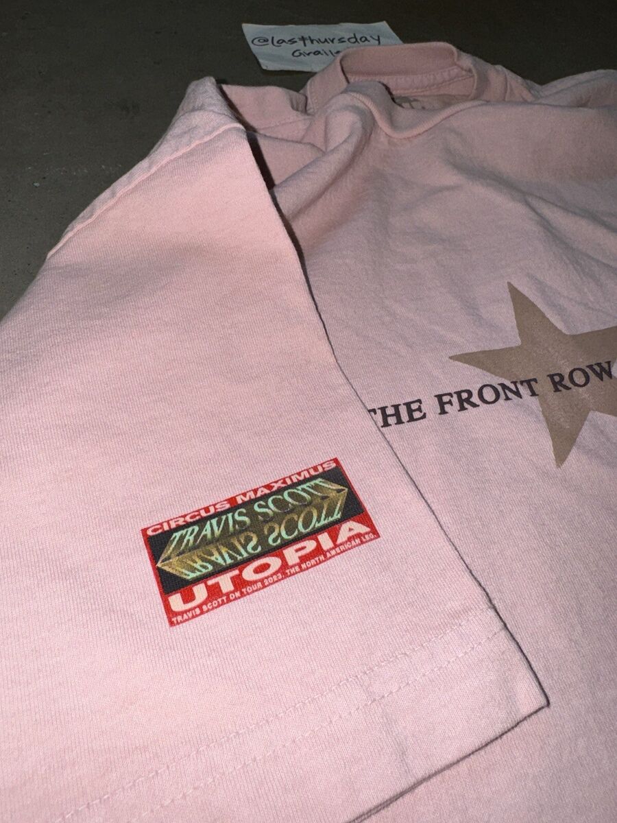 Travis Scott Utopia Circus Maximus Tour 2023 Pink Star Tee Travis Scott Utopia Circus Maximus Tour 2023 Pink Star Tee