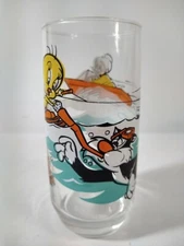 1979 Sylvester, Tweety, and Granny Pepsi Looney Tunes Collector Series Glass 