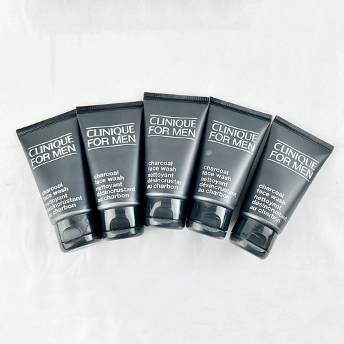 Lot 5 x CLINIQUE Charcoal Face Wash For Men 1.7oz / 50ml ea Total= 8.5Oz / 250ML