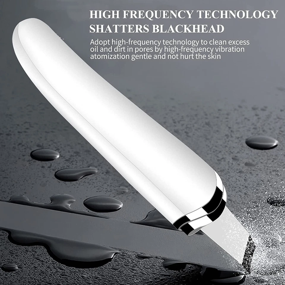 Facial Ultrasonic Skin Spatula Face Extractor Peeling Deep Cleaner Tool - Image 4 of 4