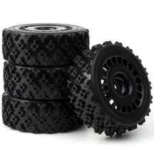 Rally Car Wheels Tires Rims for Tamiya 1/10 RC TT-01 TT-02 XV01 DF-03 HSP HPI