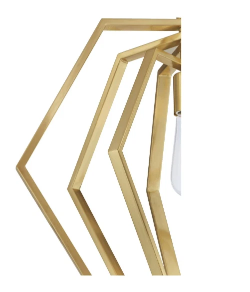 Lámpara colgante Westinghouse 63697 acabado latón champán 1 luz K38 Foto 3 de 4