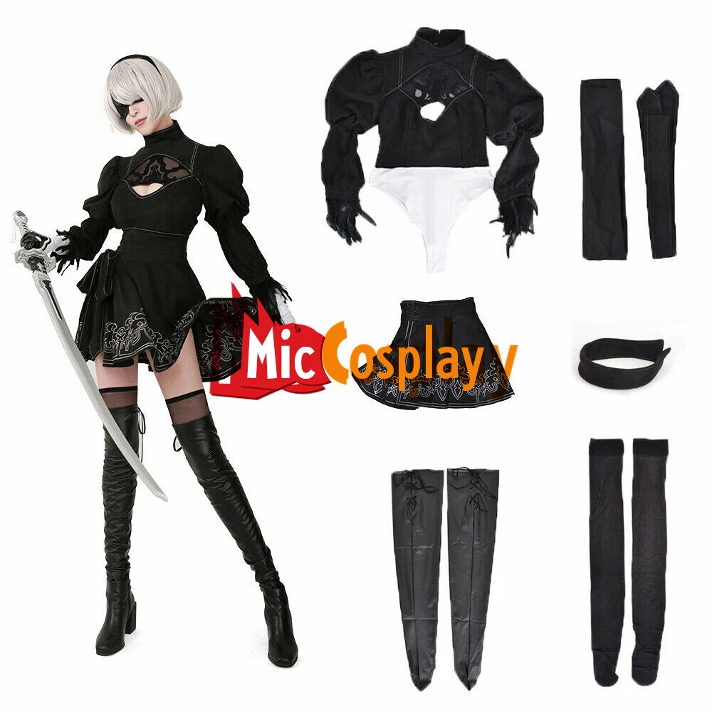 Women's No.2 Type B 2B Cosplay Costume Fullset for Halloween Cosplay  Costume | eBay