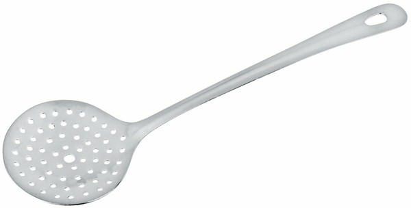 Fackelmann AbseihlöFfel 32Cm Aus Edelstahl In Silber SchaumlöFfel KüChenhelfer-image