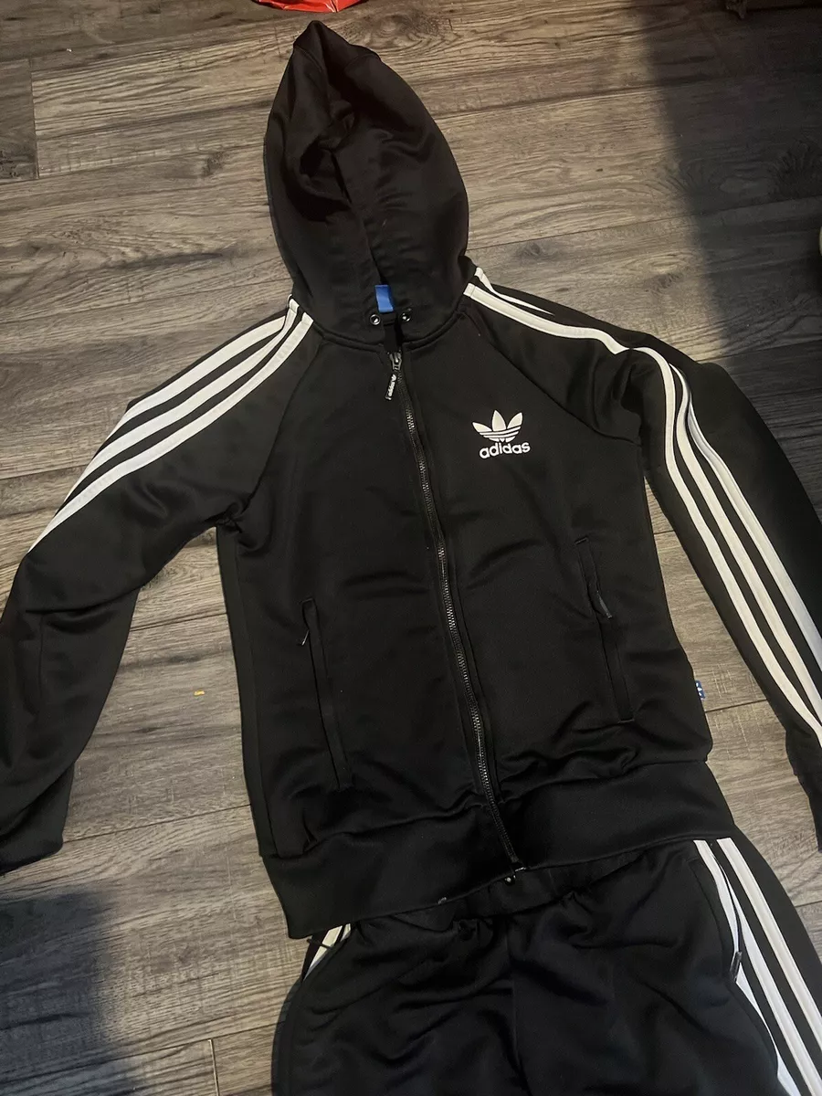 Adidas originals authentic cheap tracksuit in black