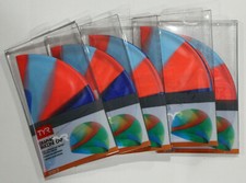 TYR Silicone Youth Fit Swim Cap Tie Dye Graphic - 5 Pack Bundle- NEW