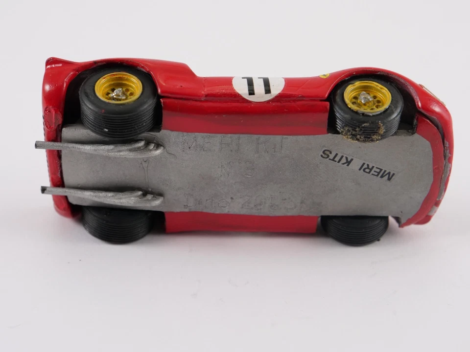 Meri Kits N° 3 Ferrari Dino 206 S #11 Montato 1/43 In Metallo Bianco - Immagine 4 di 4