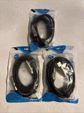 USB C 4in1 Multi USB Fast Charging Cable for iPad, Samsung 240W, Lights, 4Ft 3PK