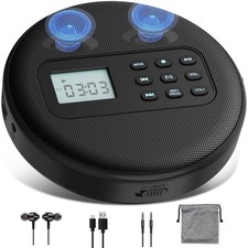 Portable CD Player with Headphones, Built-in Speakers Anti-Skip Protection