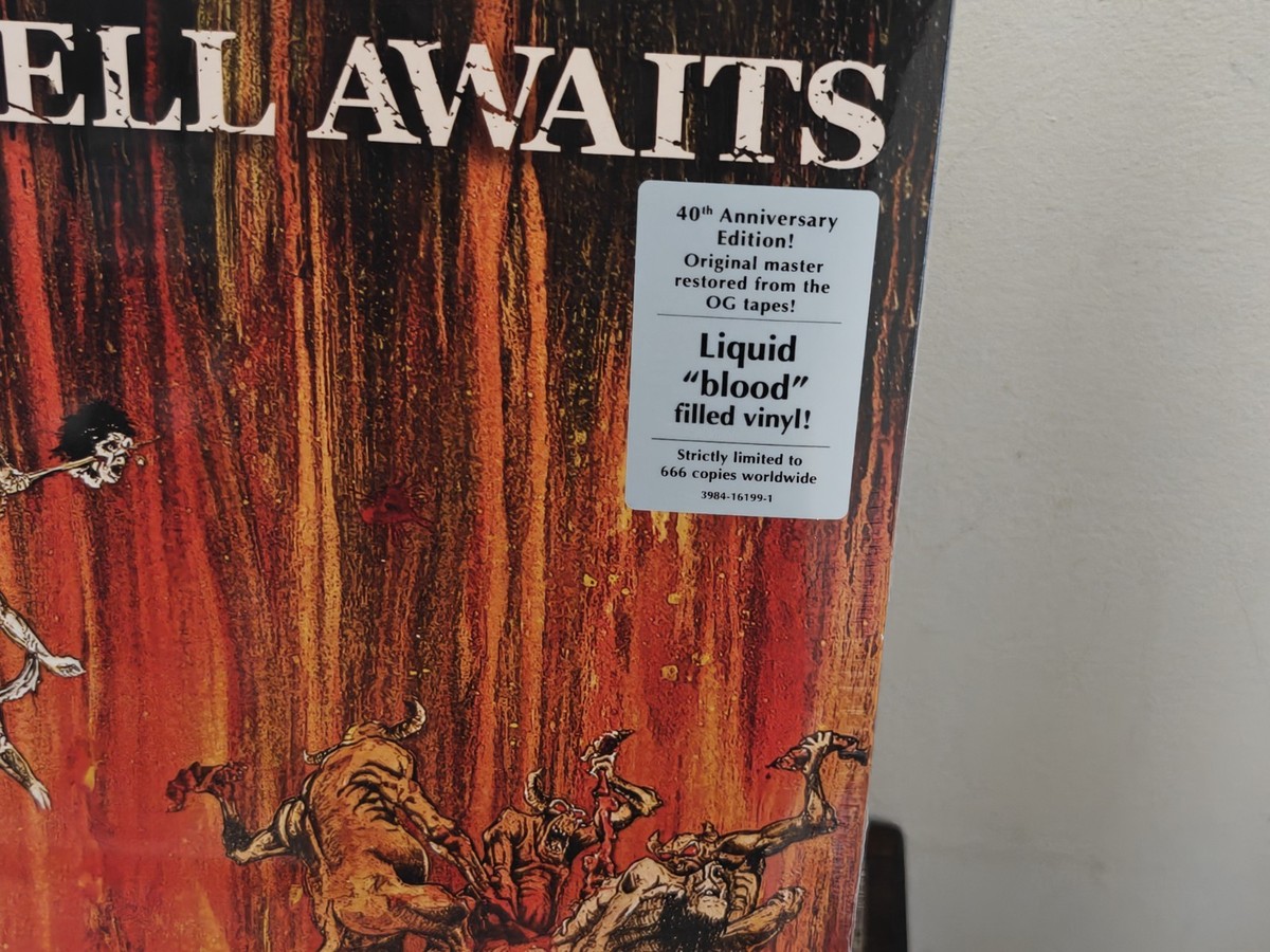 SLAYER Hell Awaits 40th Anniversary BLOOD FILLED Vinyl LP /666