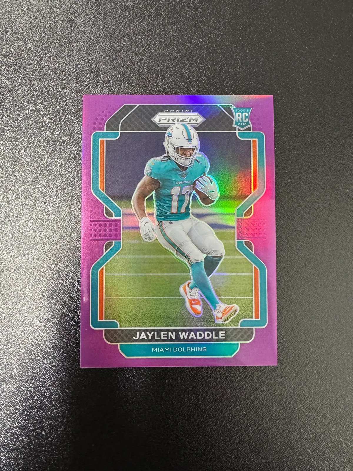 2021 Panini Prizm Football Jaylen Waddle #338 Purple 013/125 RC