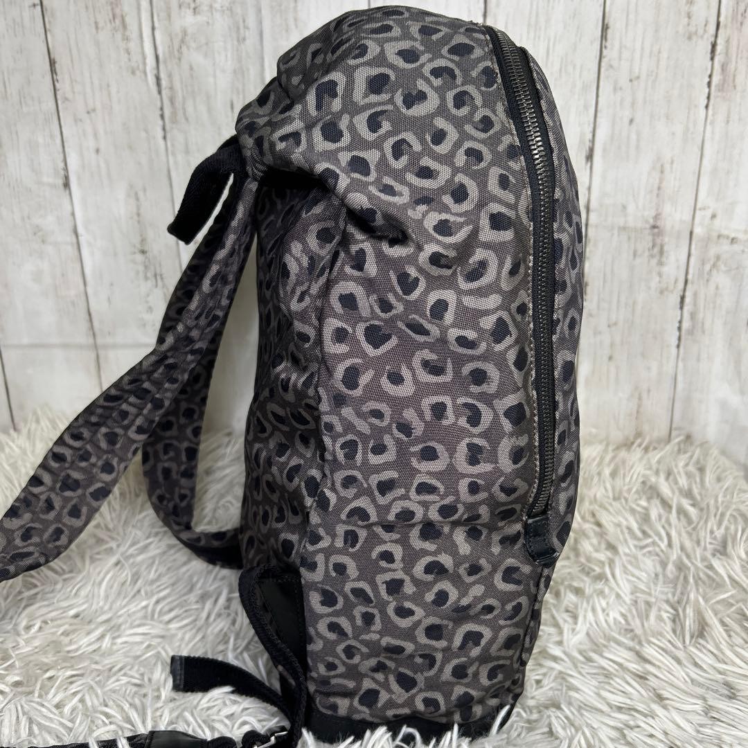 Gucci Nylon Leopard Print Backpack Large Capacity… - image 8