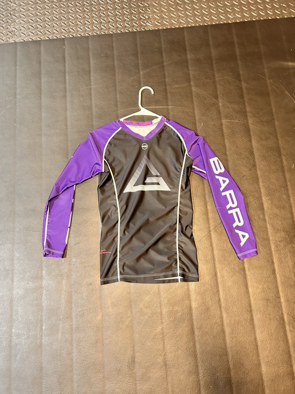 Gracie Barra Small Women's Long Sleeve Purple Rashguard