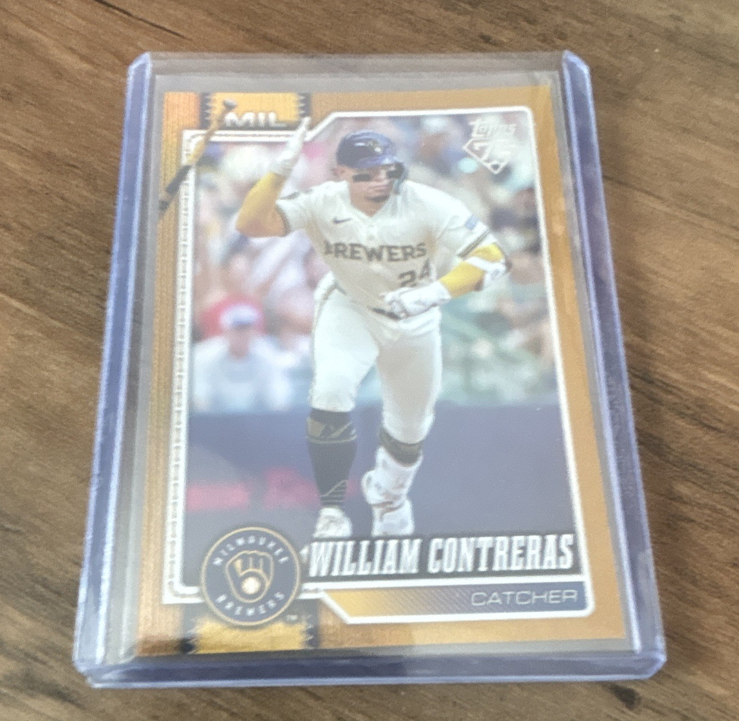 Topps 2026 Series 1 William Contreras #192 Gold /50 Milwaukee Brewers
