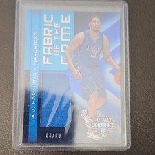 Panini 2016-17 Totally Certified A.J. Hammons Mavericks Fabric Game #29/99