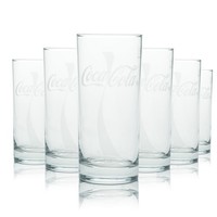 12X Coca Cola Glas 0,4L Wave Becher Tumbler GläSer Softdrink Limo Coke Zero Soda