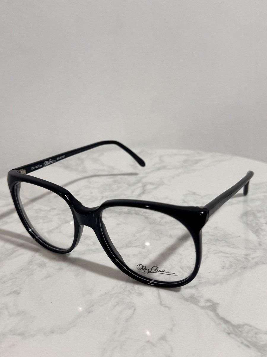 Oleg Cassini OC 301 Eyeglass Frames Black 55-16/140 Hand  display picture 2