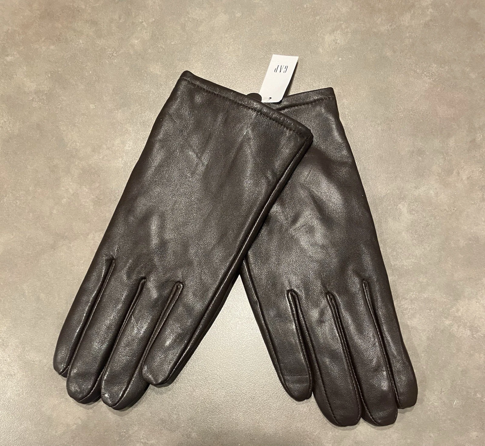 GAP Women’s Dark Brown Leather Gloves Size M/L