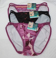 NWT set/3 VANITY FAIR ILLUMINATION STRING BIKINI 18108 LILLY STATUS STRIPE EMBER