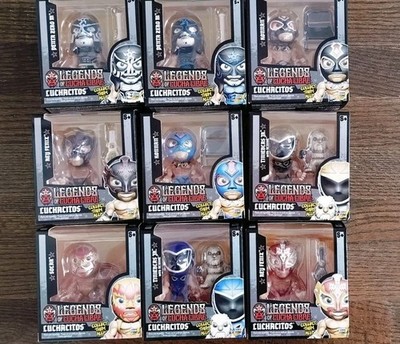 Legends Of Lucha Libre: Luchacitos Wrestling Figures [ SEALED IN BOX ] Lot Of 9