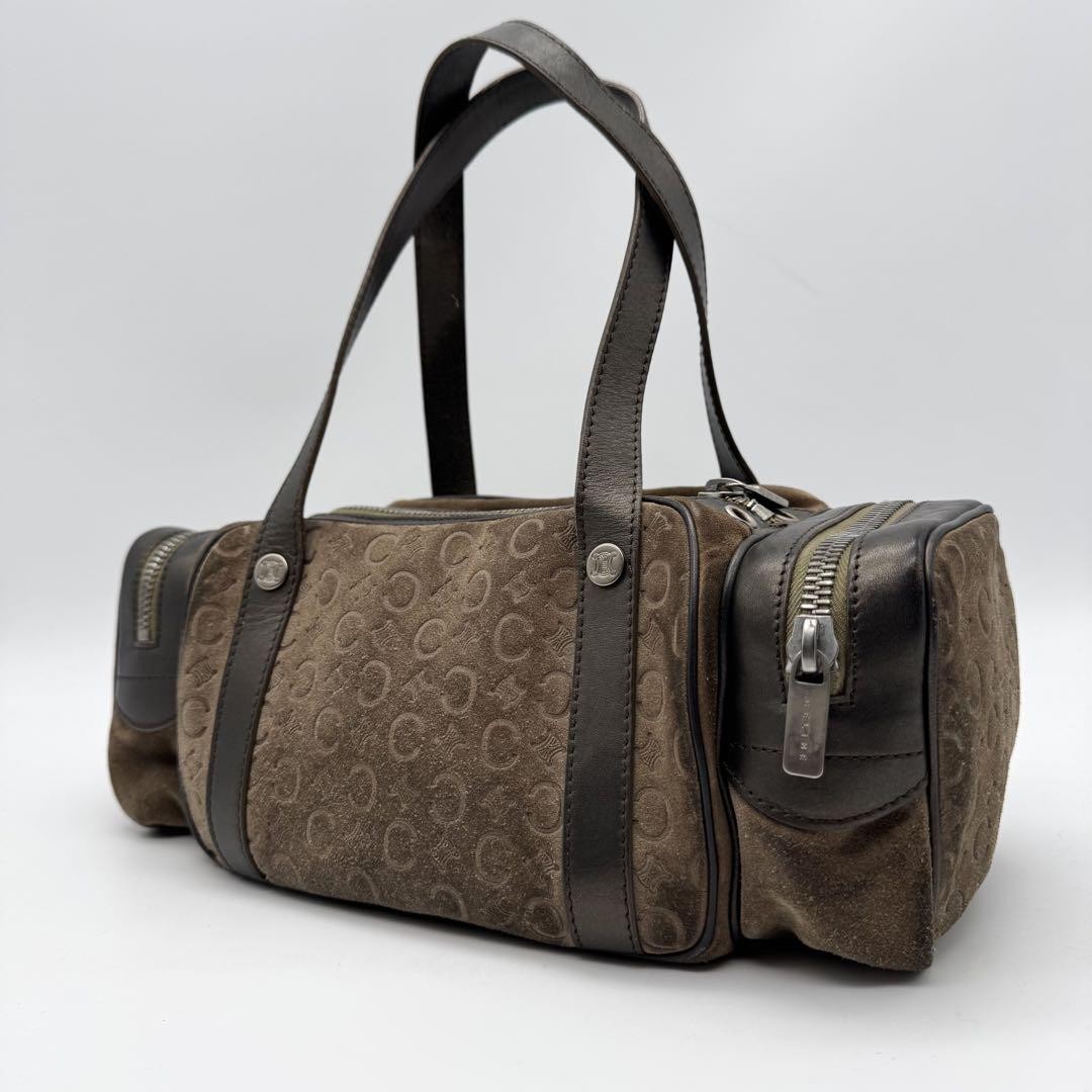 Celine Shoulder Bag Leather Brown Authentic G0501110