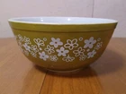 Vintage Pyrex Spring Blossom Nesting Bowl 403 Crazy Daisy 2.5 Quart Mixing