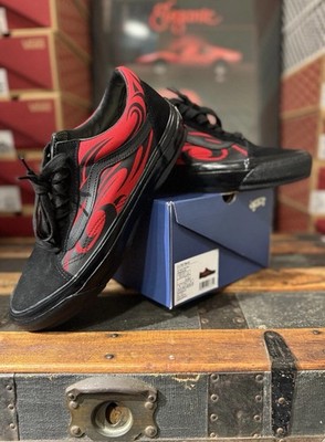 VANS LX Old Skool Premium Y2K Flame Black/Red VN000D56458 Men's US Size 10 Shoe