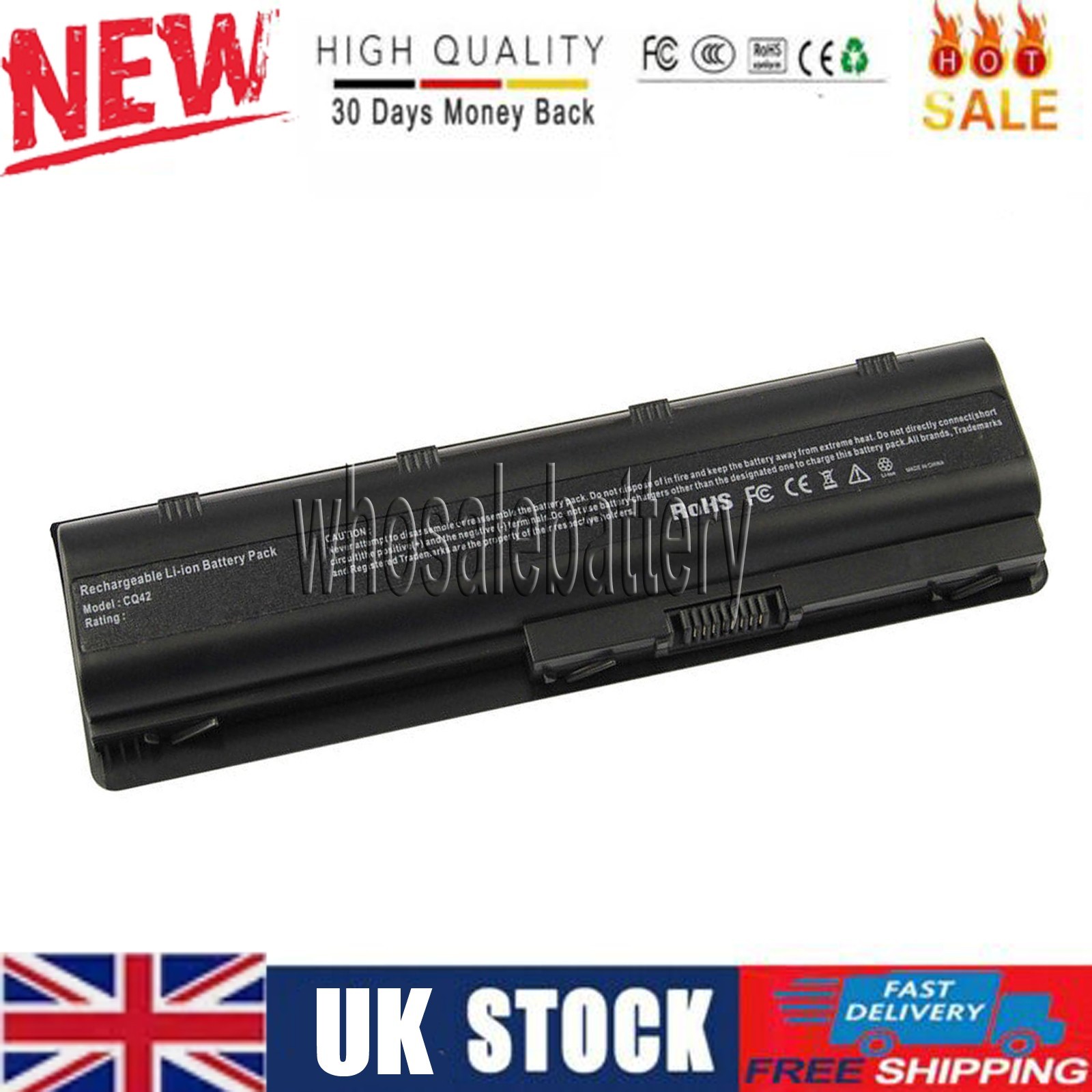 6 Cell Battery 593553-001 For HP CQ42 MU09 Pavilion dm4-1065dx dv7-6000 New