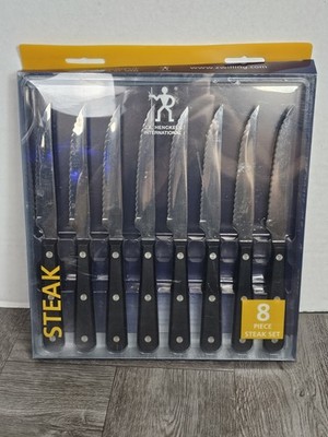 NEW J.A. Henckels 8 Pc Steak Knife Set Stainless Steel