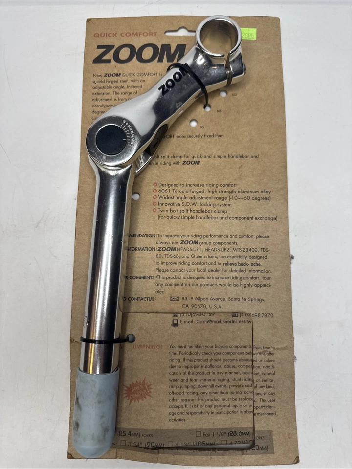 Zoom Quick Comfort Extensión Ajustable 120mm 180 Longitud 80-150 Deg #u3 Foto 2 de 4