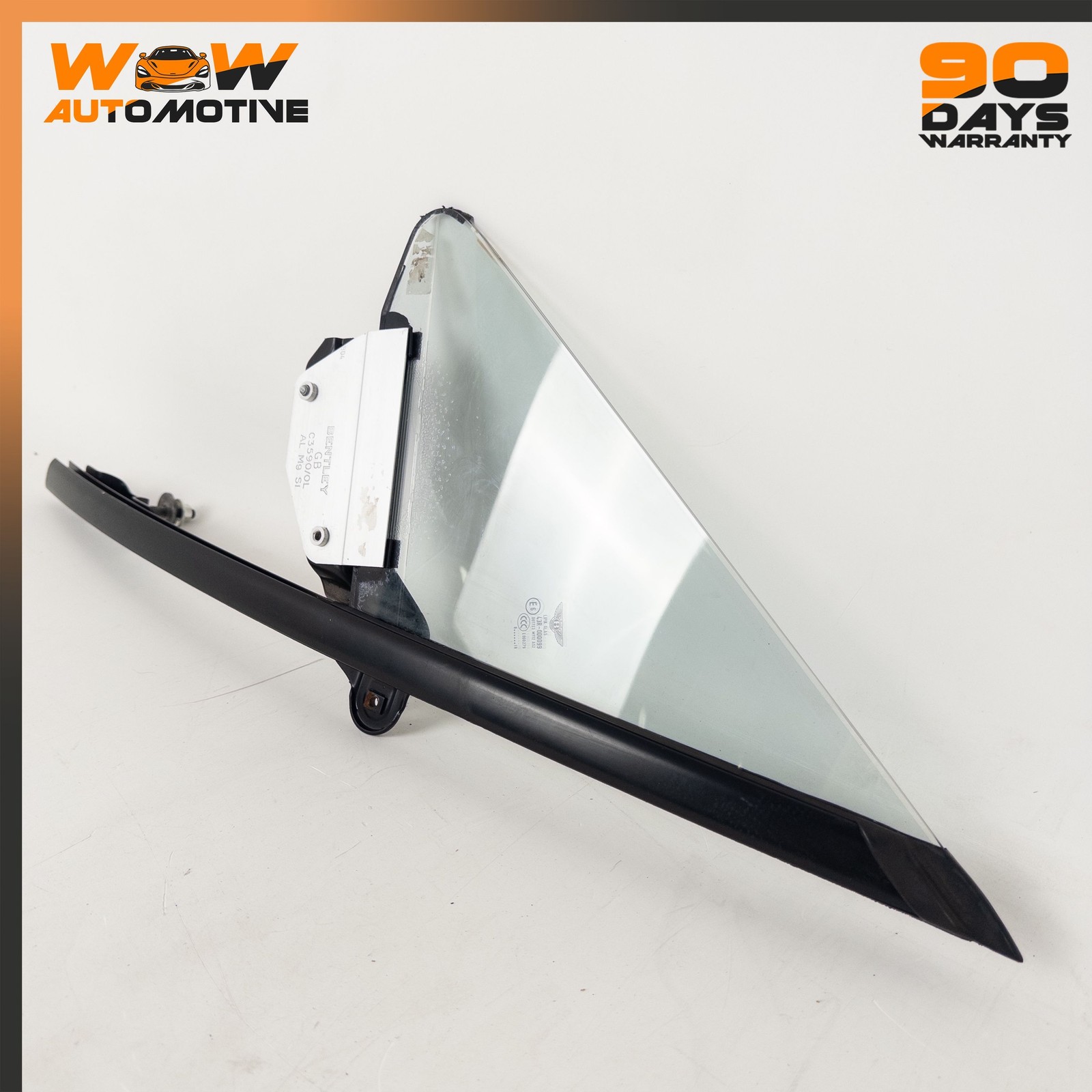 07-11 BENTLEY CONTINENTAL GTC FRONT LEFT DOOR QUARTER VENT WINDOW GLASS OEM