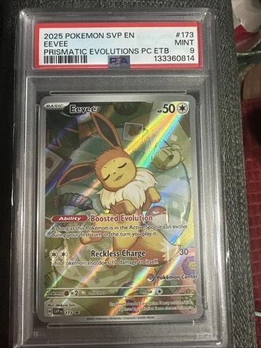 Eevee 173 Promo Prismatic Evolutions Pokemon Center Stamped Mint PSA 9 🔥