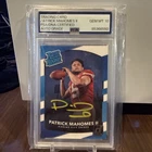 2017 Donruss Rated Rookie Patrick Mahomes RC Yellow Ink PSA/DNA Auto GEM MINT 10